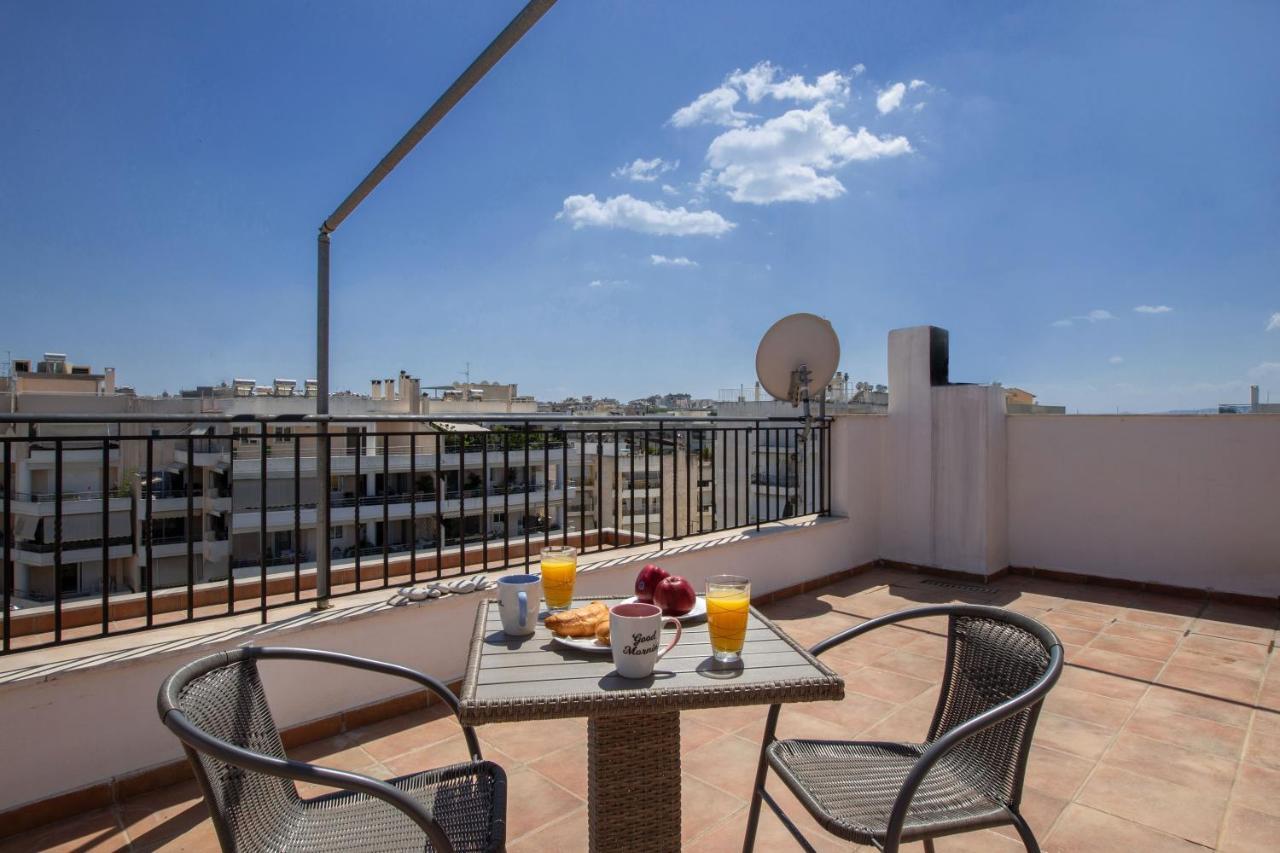 Rooftop Apartment With Great Veranda Athen Exterior foto