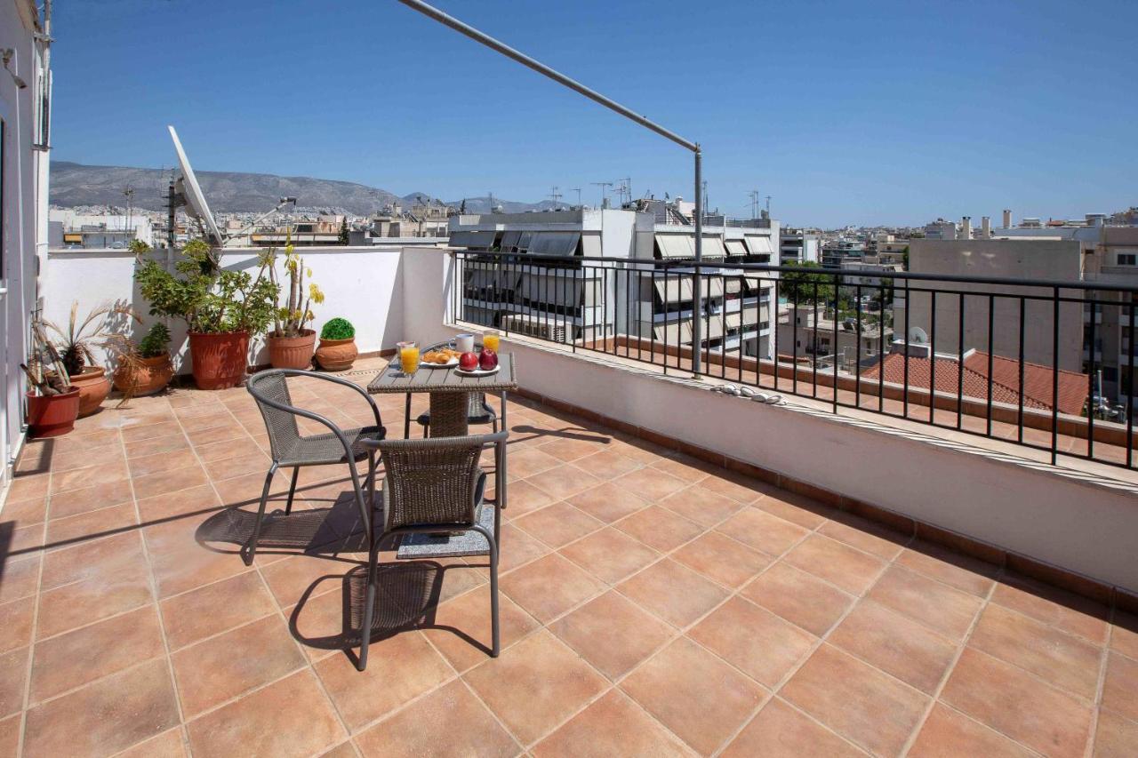 Rooftop Apartment With Great Veranda Athen Exterior foto